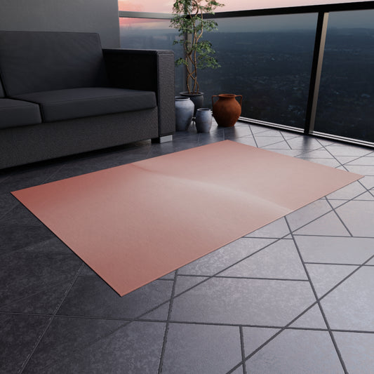 Rose Red Fade Outdoor Rug, 36" x 60"