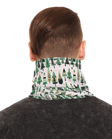 Mini Vintage Green Trees Lightweight Neck Gaiter