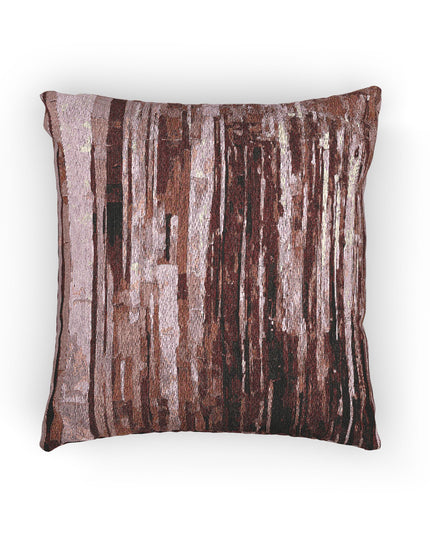 Striped Ruby Woven Pillow, 17" x 18"