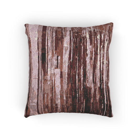 Striped Ruby Woven Pillow, 17" x 18"