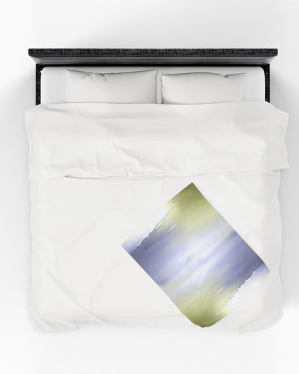 Lavender Sea Golden Fog Velveteen Plush Blanket, 30" x 40"