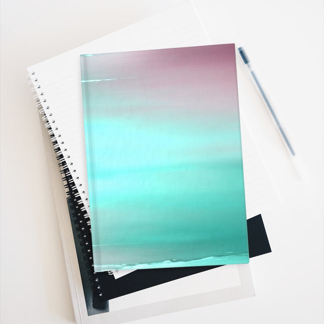 Green Sea Lavender Fog 5" x 7" Journal - 128 Ruled Line pages