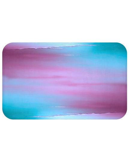 Wine Sea Blue Fog 34" x 21" Bath Mat