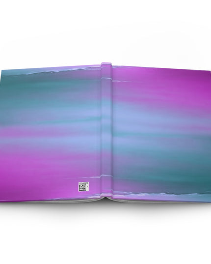 Dark Blue Green Sea Purple Fog 5.75" x 8" Hardcover Journal Matte with 150 lined pages