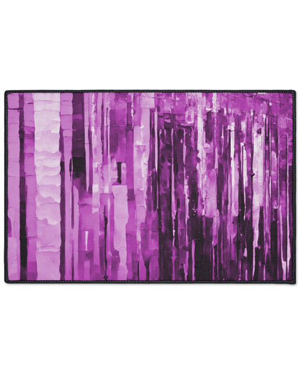 Striped Powder Lavender 18" x 27" Heavy Duty Floor Mat