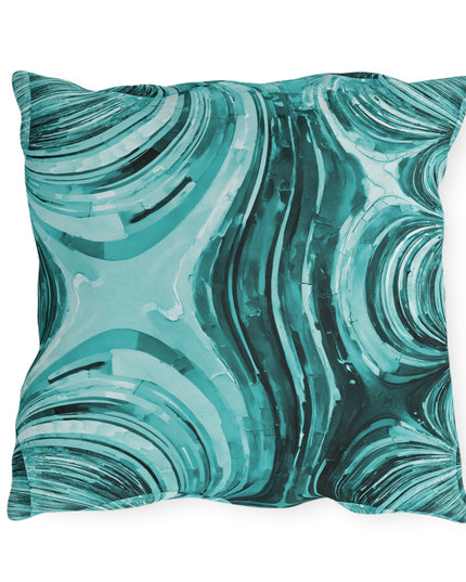 Uzi Spiral Tif Outdoor Pillow, 18" x 18"