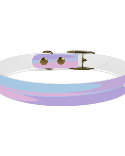 Pastel Purple and Mauve Patches Small Dog Collar