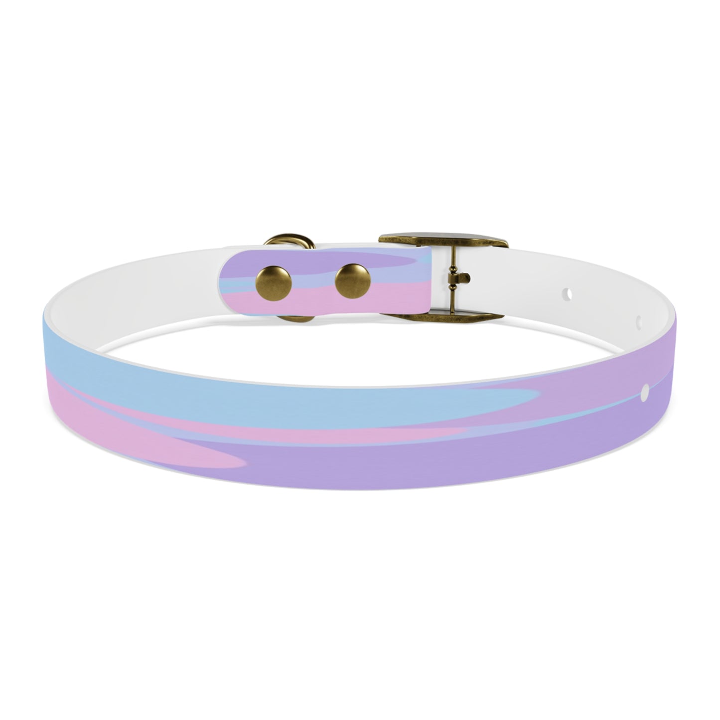 Pastel Purple and Mauve Patches Small Dog Collar