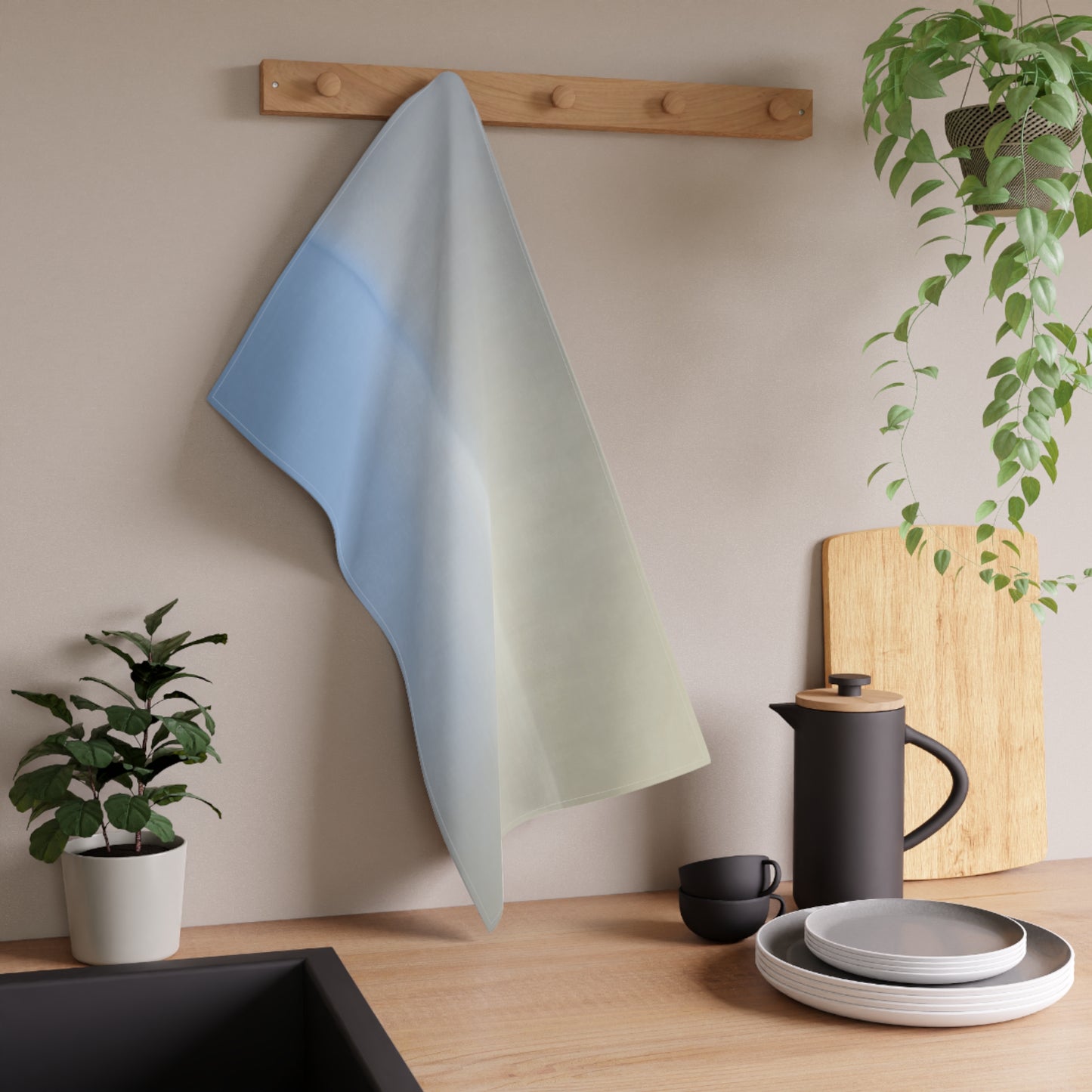 Cobalt Fade Tea Towels (cotton, poly), 18" x "30
