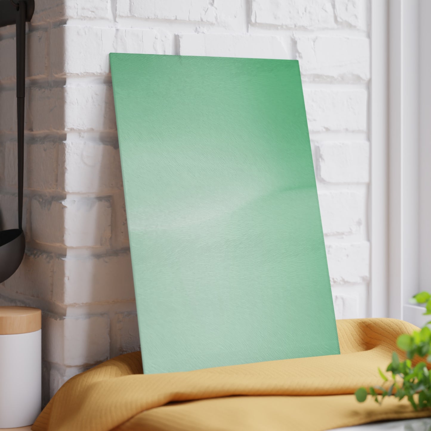 Mint Fade 8" x 11" Glass Cutting Board