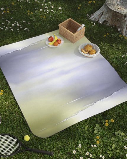 Lavender Sea Golden Fog 61" × 51" Picnic Blanket