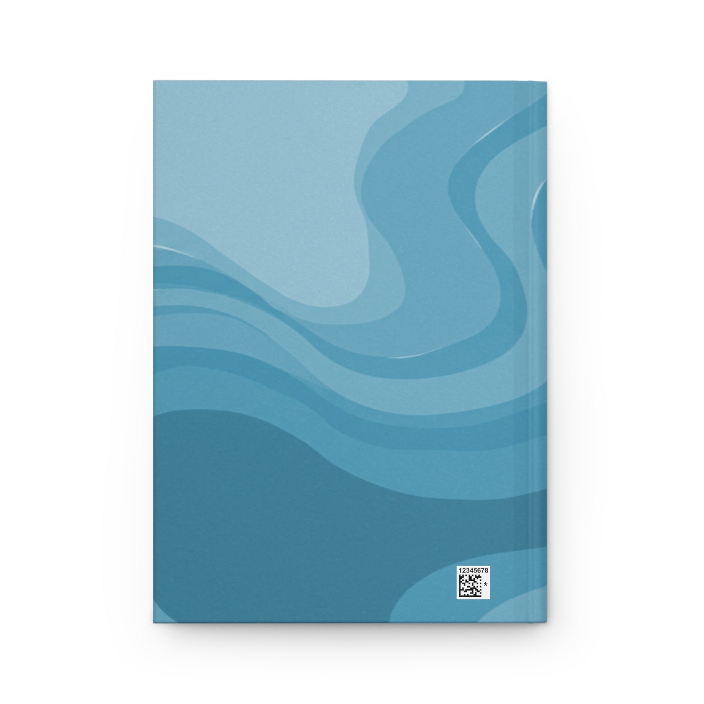 Sky Blue Wavey 5.75" x 8" Hardcover Journal Matte with 150 lined pages