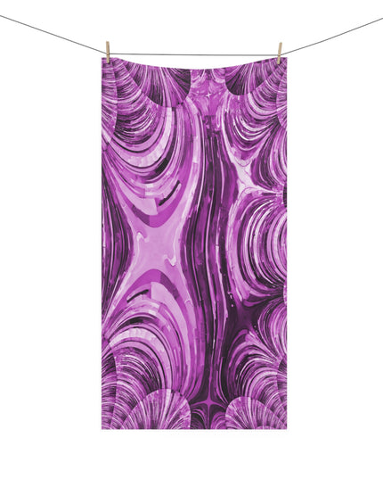 Uzi Spiral Powder Lavender Mink-Cotton Towel (50% polyester, 50% cotton),  30" x 60"