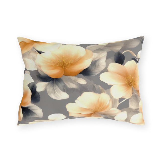 Soft Blossom Floral Bunch Outdoor Pillow, 20" x 14"