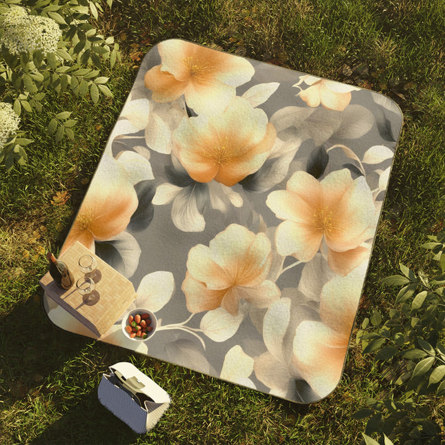 Soft Blossom Floral Bunch 61" × 51" Picnic Blanket