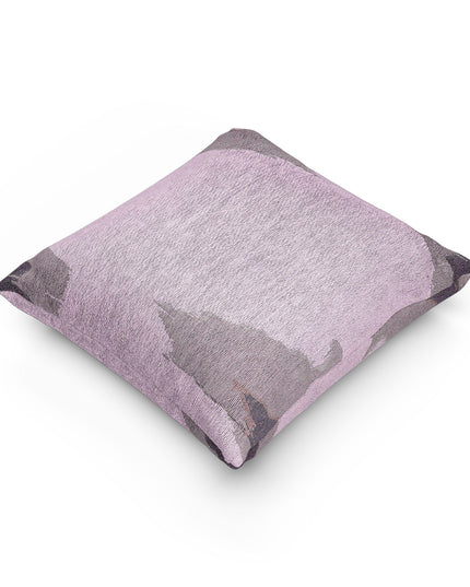 Dark Pink Sea Amethyst Fog Woven Pillow, 17" x 18"
