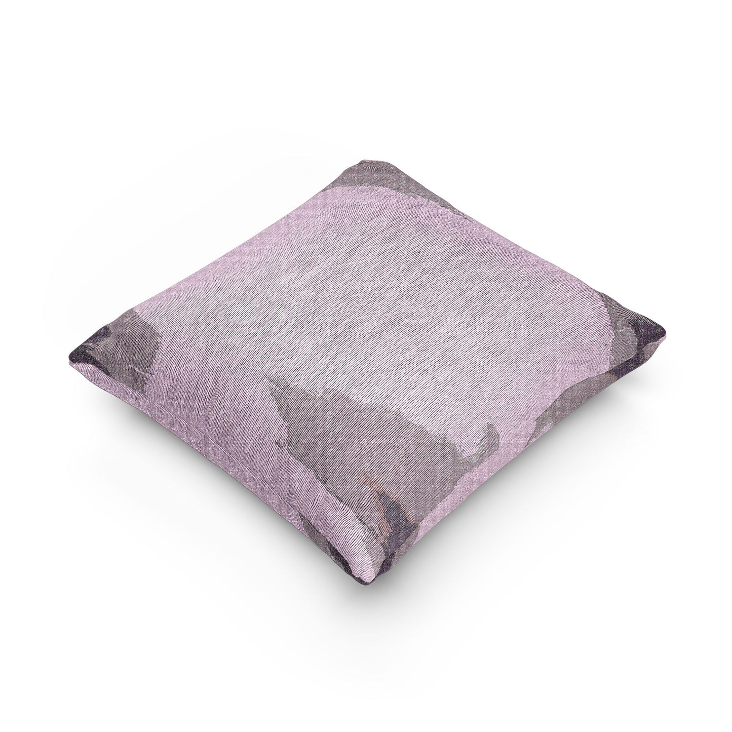 Dark Pink Sea Amethyst Fog Woven Pillow, 17" x 18"