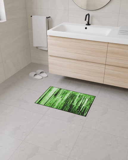 Striped Mint Pastel 18" x 27" Heavy Duty Floor Mat