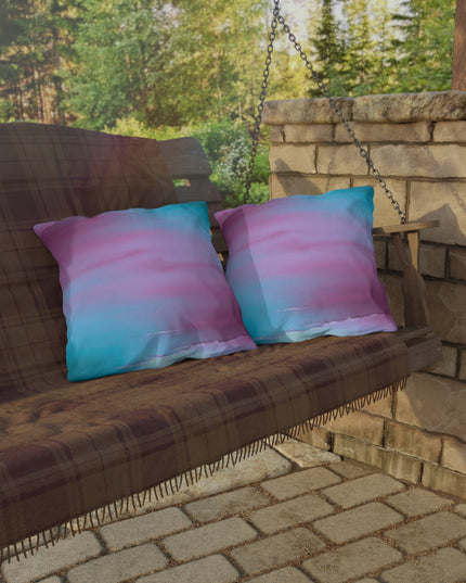 Wine Sea Blue Fog 18" x 18" Outdoor Pillow