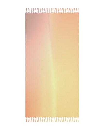 Hot Peach Fade 38" × 81" Boho Beach Cloth