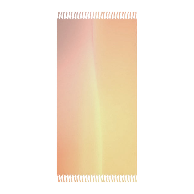 Hot Peach Fade 38" × 81" Boho Beach Cloth