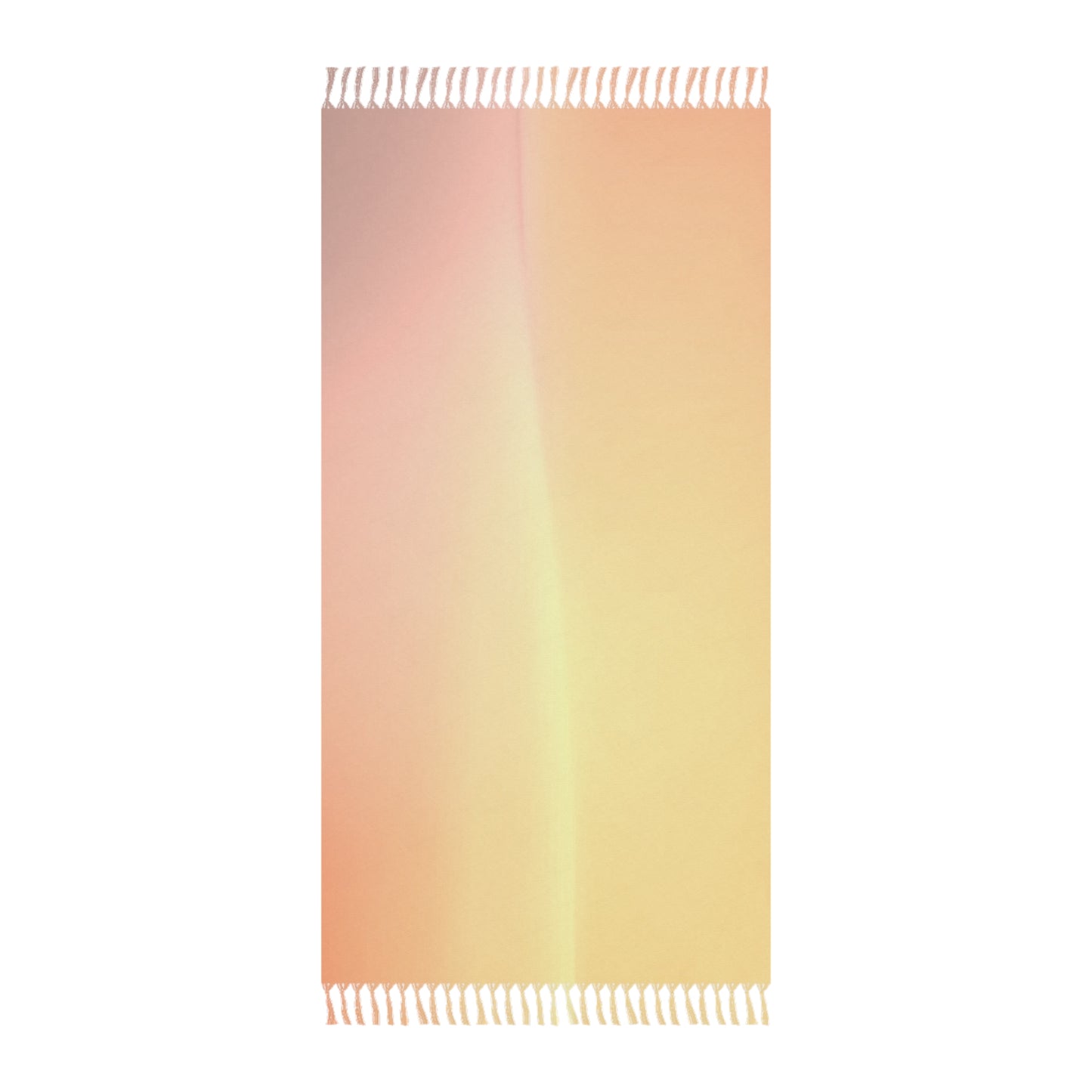Hot Peach Fade 38" × 81" Boho Beach Cloth