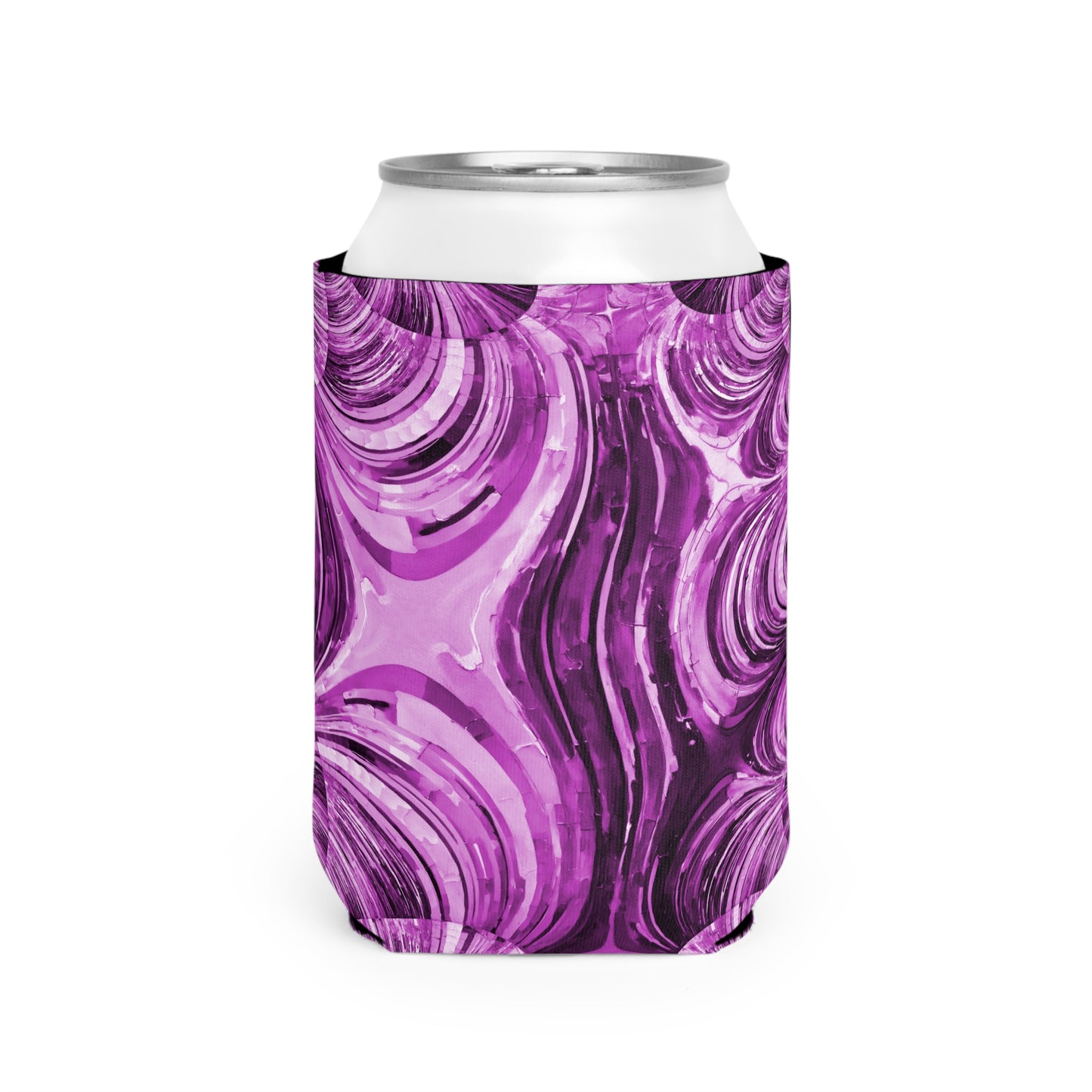 Uzi Spiral Powder Lavender 12 oz Can Cooler Sleeve