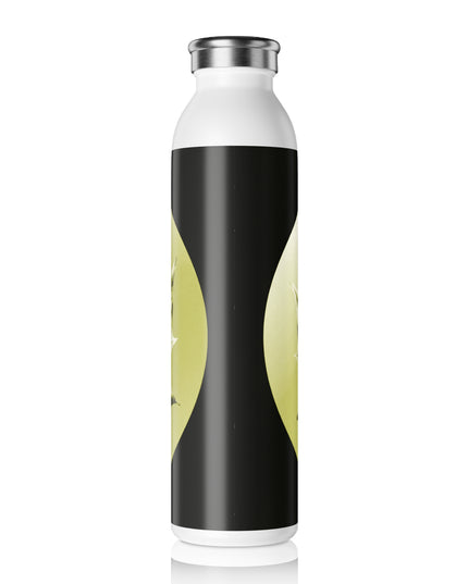 Lemongrass Maple Leaf Slim Water Bottle, 20 oz White