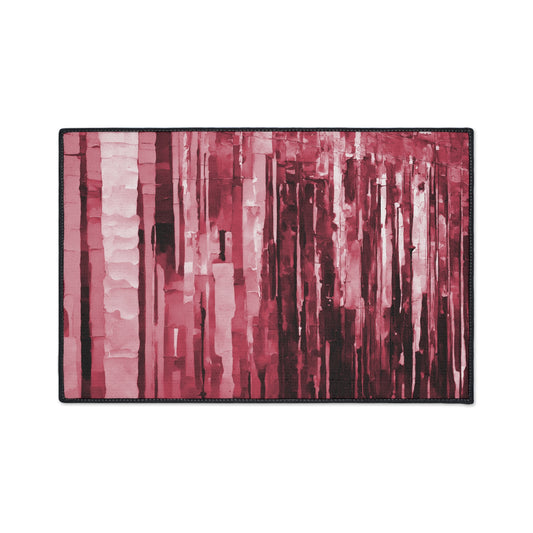 Striped Ruby 18" x 27" Heavy Duty Floor Mat
