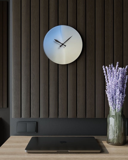 Cobalt Fade Acrylic Wall Clock, Round or Square, 10.75" x 10.75"
