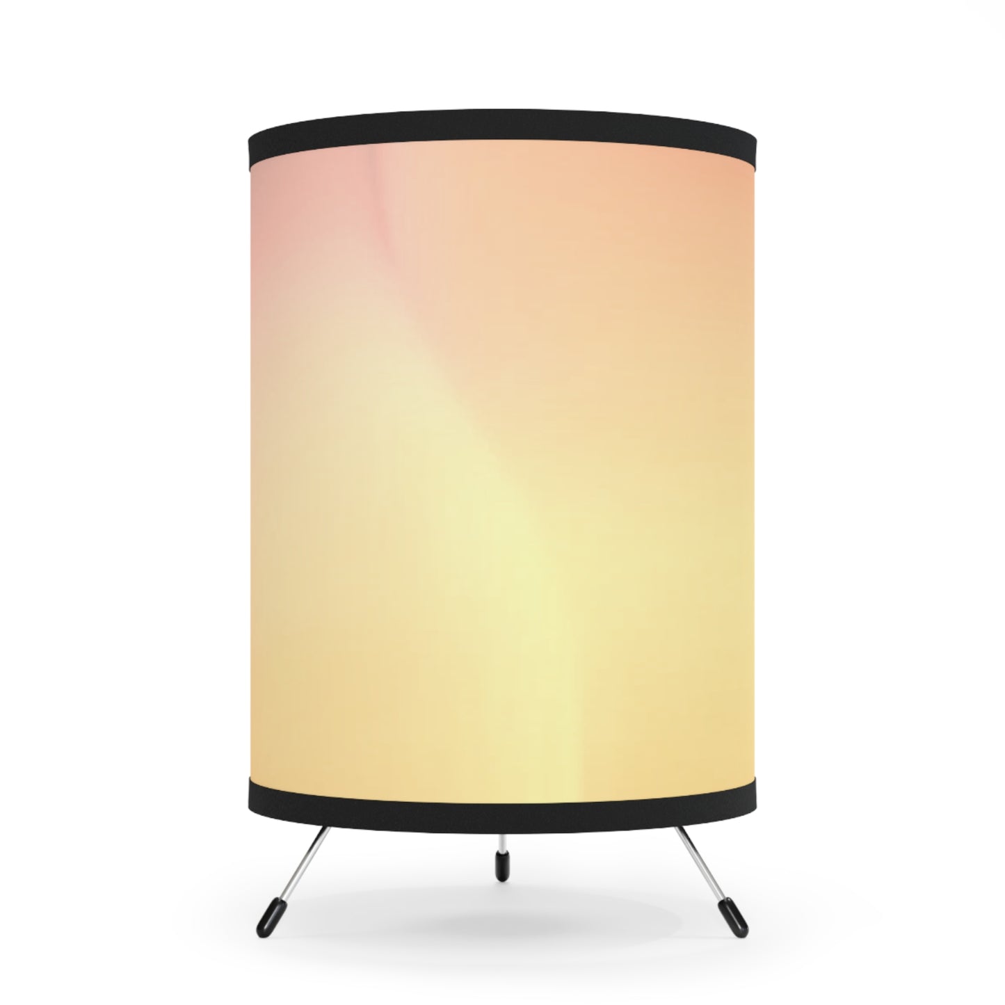 Hot Peach Fade Tripod Lamp with High-Res Printed Shade, US\CA plug