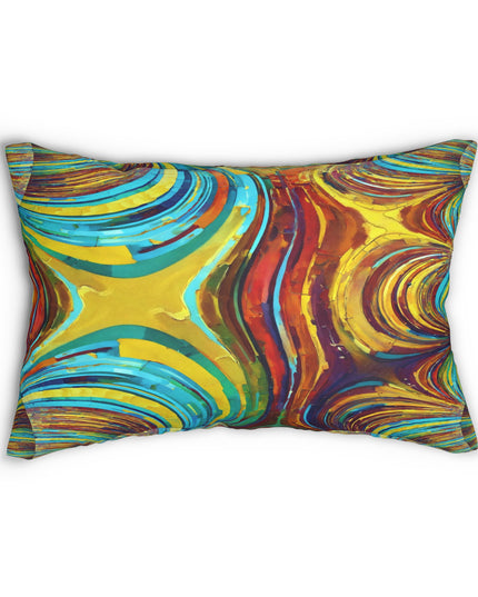 Uzi Spiral Alpha Spun Polyester Lumbar Pillow, 20" x 14"