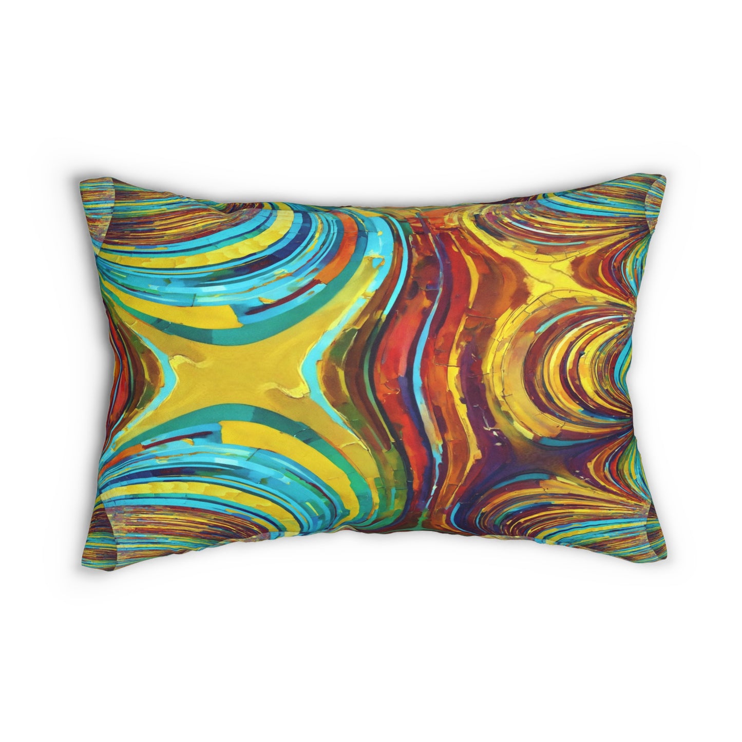 Uzi Spiral Alpha Spun Polyester Lumbar Pillow, 20" x 14"