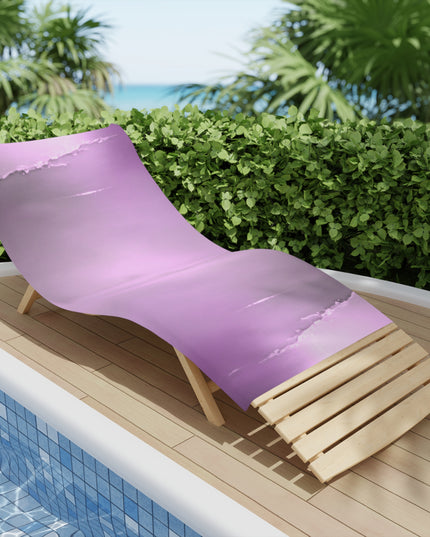 Dark Pink Sea Amethyst Fog Beach Towel, 30" x 60"