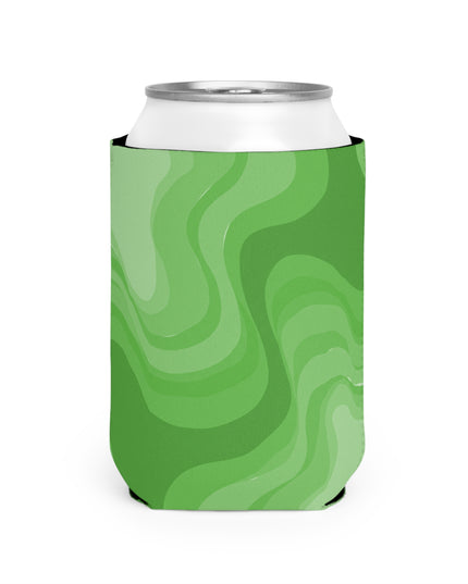 Greenie Meanie Wavey 12 oz Can Cooler Sleeve