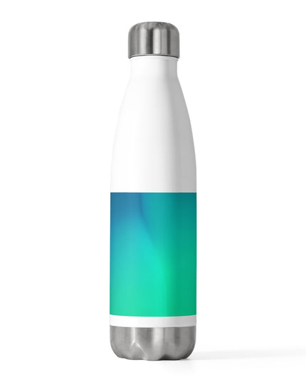 Aquamarine Fade 20oz Insulated White Water Bottle