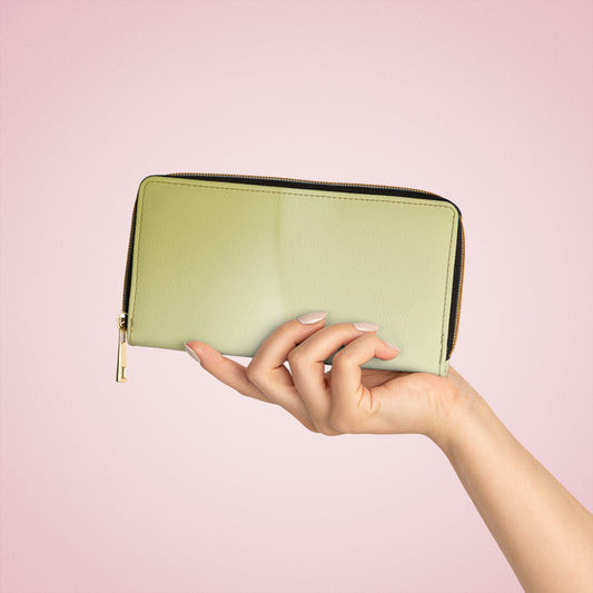 Lemon Fade Elegant Abstract Zipper Wallet - Stylish & Functional Accessory for Everyday Use