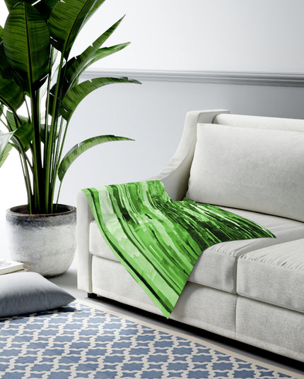 Striped Mint Pastel Baby Swaddle 30″×40″ Blanket
