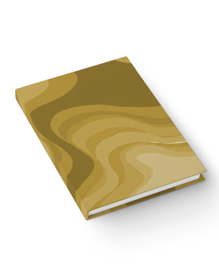 Brown Wavey 5" x 7" Journal - 128 Ruled Line pages