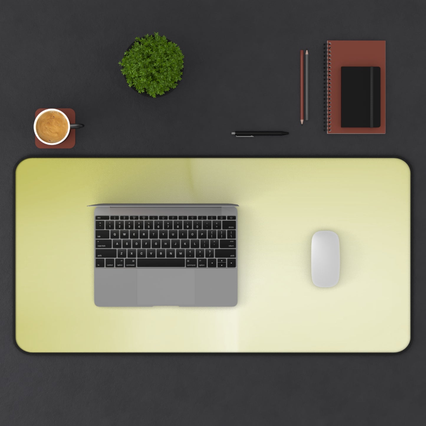 Lemon Fade 16" x 32" Desk Mat