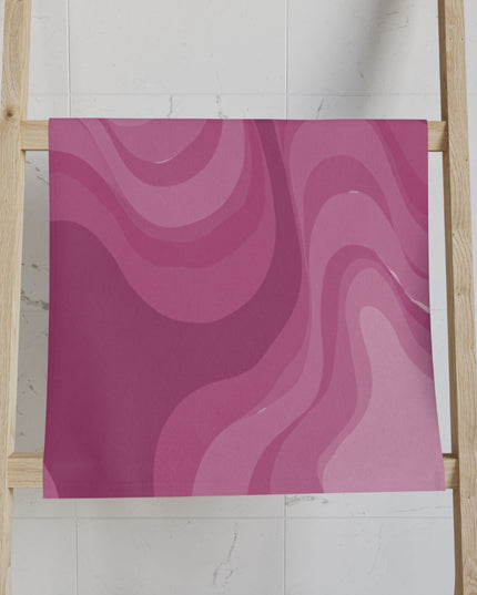 Pinky Mauve Wavey Hand Towel, 16" x 28"