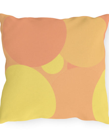 Pastel Bright Oranges Patches 16" x 16" Outdoor Pillow