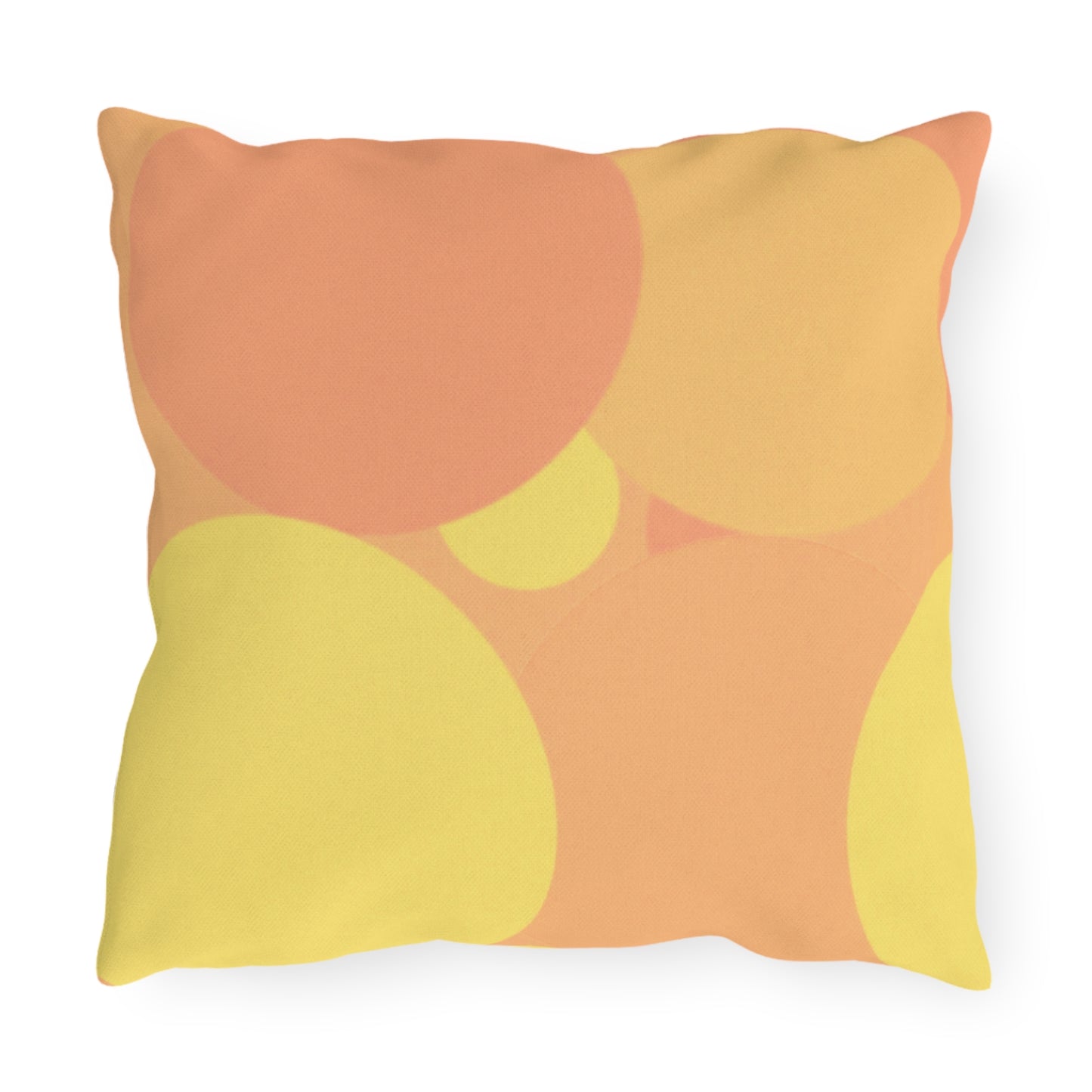Pastel Bright Oranges Patches 16" x 16" Outdoor Pillow