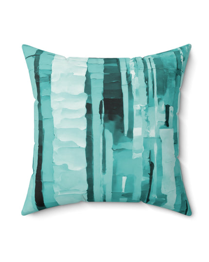 Striped Tif 18" x 18" Faux Suede Square Pillow