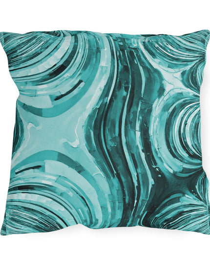 Uzi Spiral Tif Outdoor Pillow, 18" x 18"