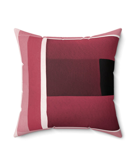 Red Shadow 18" x 18" Faux Suede Square Pillow