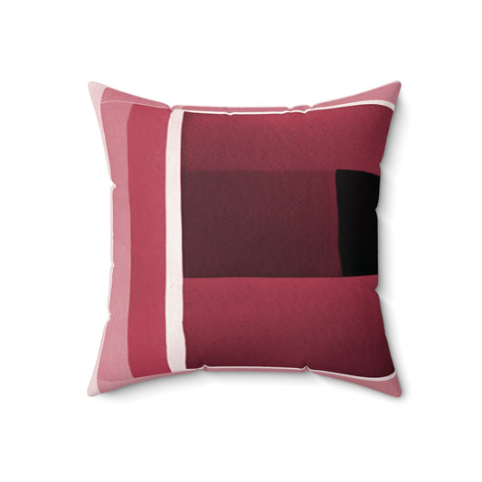 Red Shadow 18" x 18" Faux Suede Square Pillow