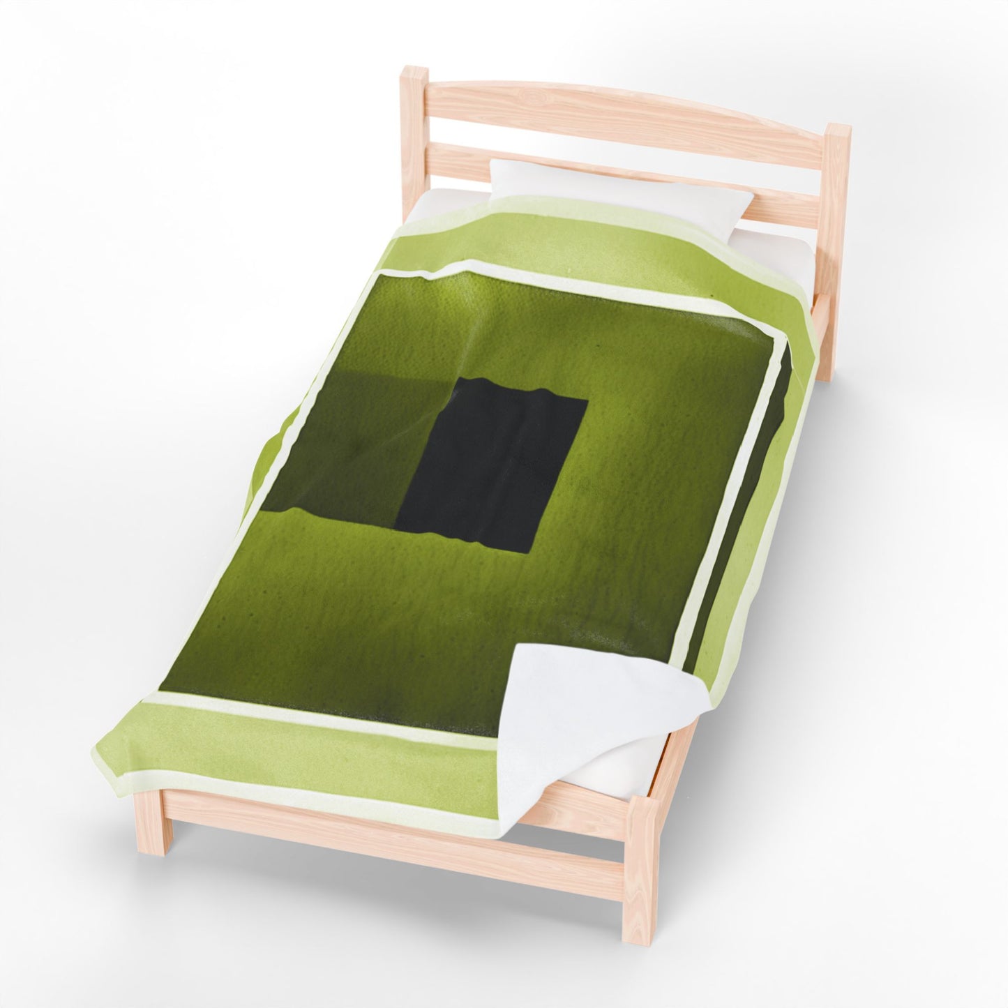 Lemongrass Shadow Velveteen Plush Blanket, 60" x 80"