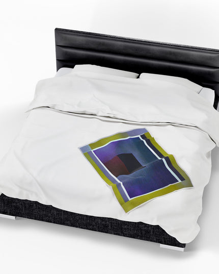 Zeta Shadow Velveteen Plush Blanket, 30" x 40"