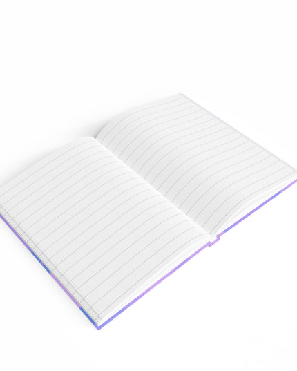 Pastel Purple Family Patches 5" x 7" Journal - 128 Ruled Line pages